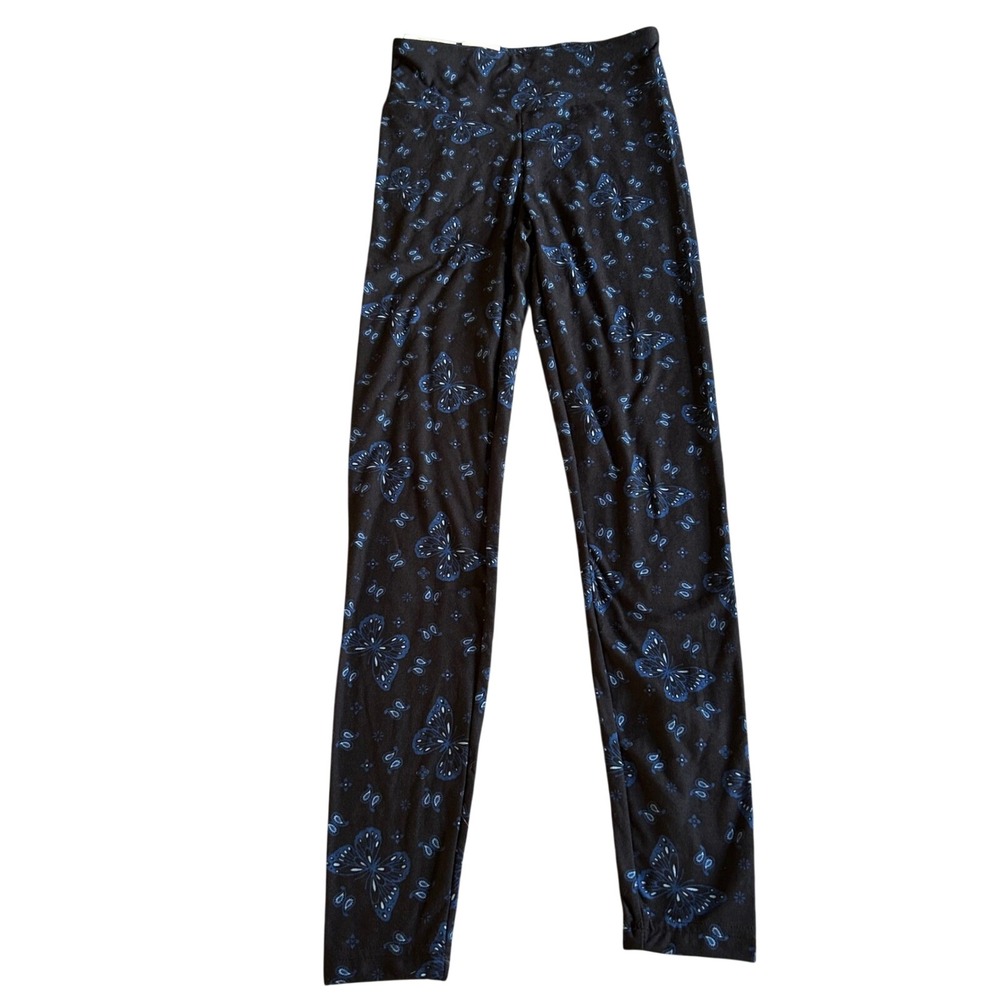 No Boundaries High Rise Legging Womens Size‎ XXS/XS Blue Ankle Length Leggings